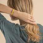 Fougères Bracelet, Silver finish, Coral / Metallic Navy Blue image number 3
